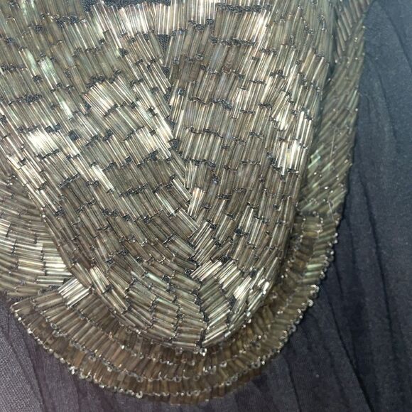 Gently used just one black beaded sleeveless summer vacation casual tank top - Picture 6 of 6